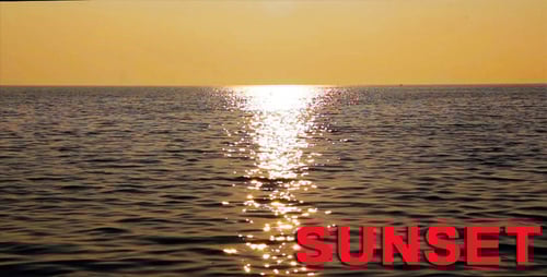 Golden Sunset Reflections on the Tranquil Ocean