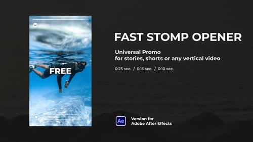 Fast Stomp Opener: vertical para historias