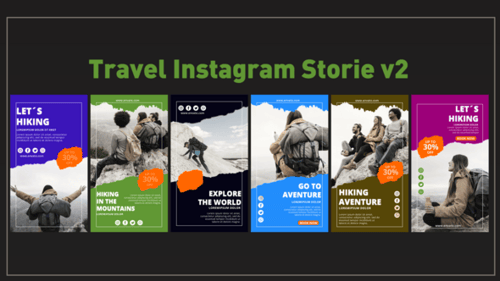 Dynamic Travel and Hiking Instagram Stories Pack