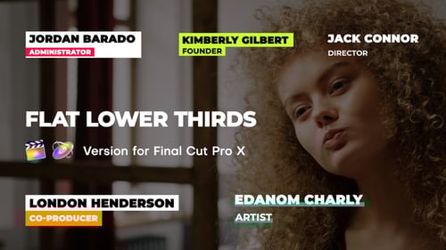 Flat Lower Thirds | Final Cut Pro