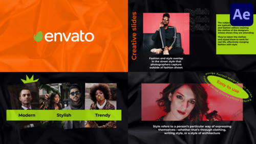 Dynamic Fashion and Style Presentation with Creative Transitions