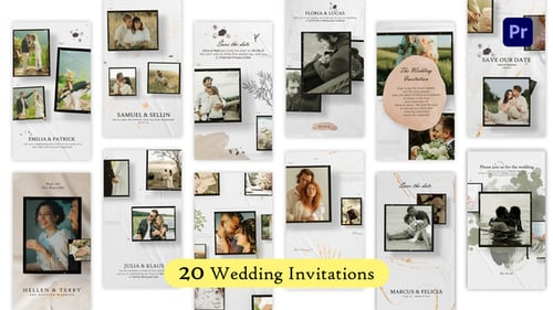 20 glamouröse Hochzeitseinladungen und Geschichten | Premiere Pro