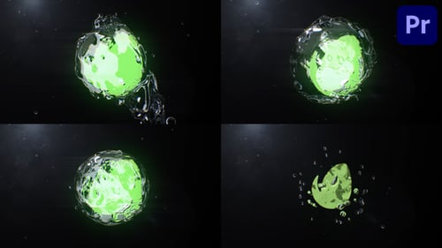 Dynamic Fluid Water Splash Logo Reveal Opener
