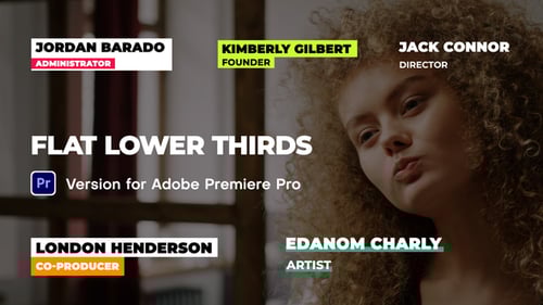 Flat Lower Thirds | Premiere Pro