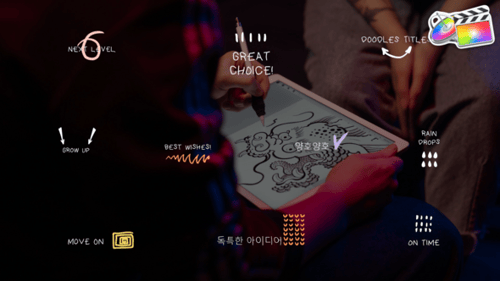 Animated Hand-Drawn Doodle Titles and Graphic Element Reveals