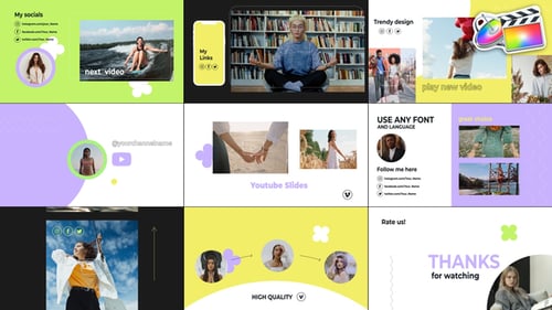 Stylish Social Media Slides | FCPX