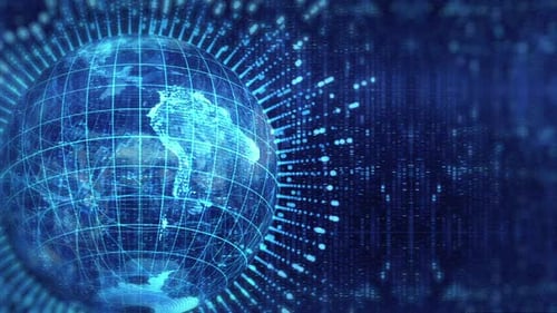 Fond holographique de la Terre