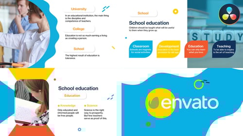 School Slideshow for DaVinci Resolve