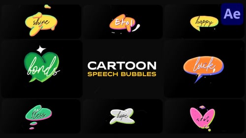 Animated Cartoon Speech Bubbles for Dynamic Messaging