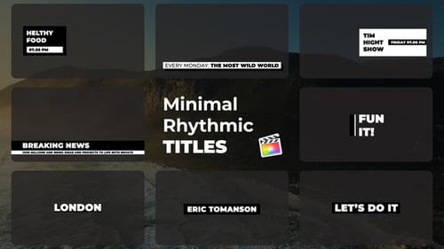Minimal Rhythmic Titles | Final Cut Pro
