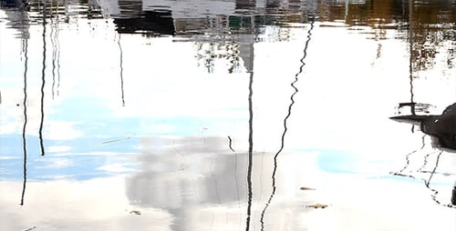 Marina Reflection Abstract