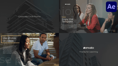 Unternehmens- Circle Promo für After Effects