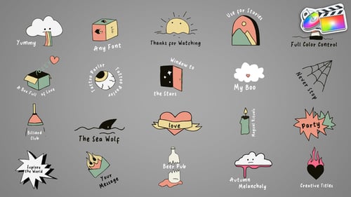 Playful Hand-Drawn Animated Title Pack