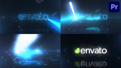 Laser Blast Logo for Premiere Pro