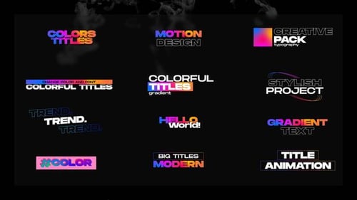 Color Titles | MOGRT