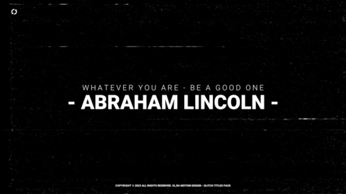 Dynamic Glitch Text Titles for Modern Digital Video Openers
