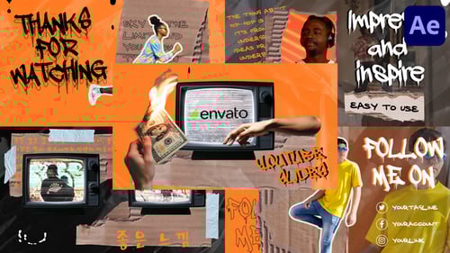 Urban Collage Endscreens | After Effects