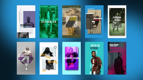 Modern Fashion Social Media Stories with Dynamic Typography