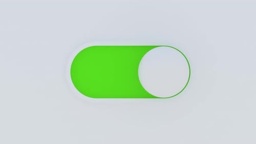 Visualization of Settings Switch Button Turn On in Device GUI