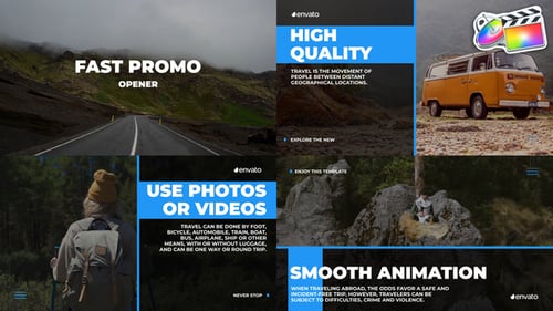 Dynamic Split Screen Fast Promo Intro