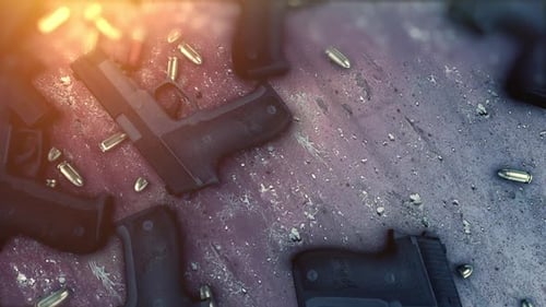 Gun And Bullets Background 1