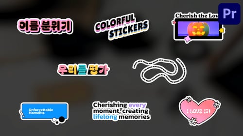 Playful Animated Sticker Titles for Engaging Video Content