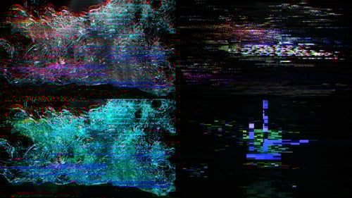 Glitch Water Logo Reveal