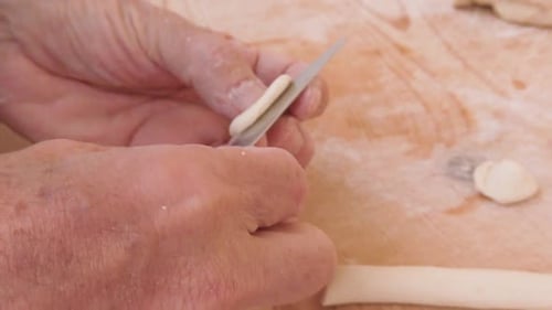 Crafting Pasta Dough by Hand with a Knife