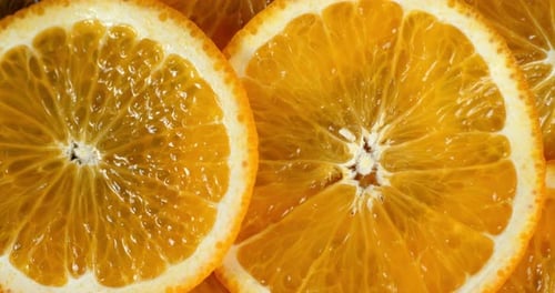 Vibrant Close Up of Juicy Orange Slices