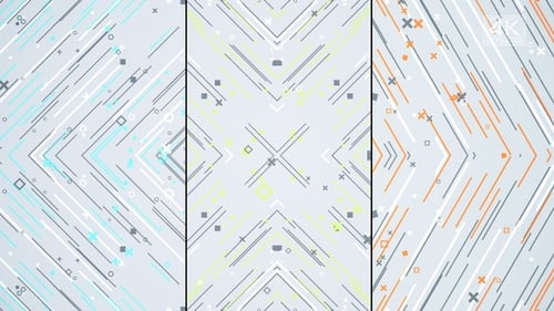 Animated Geometric Lines and Shapes Pattern Backgrounds