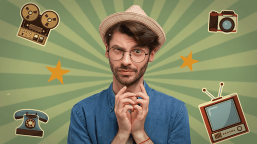 Dynamic Retro Title Opener with Classic Elements