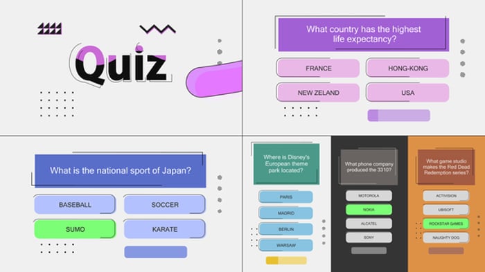 69 Quiz Templates - Editable Video Templates - Envato