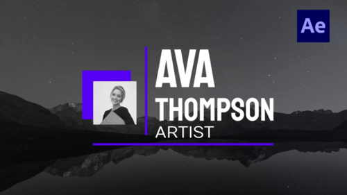 Modern Lower Thirds Pack with Animated Photo