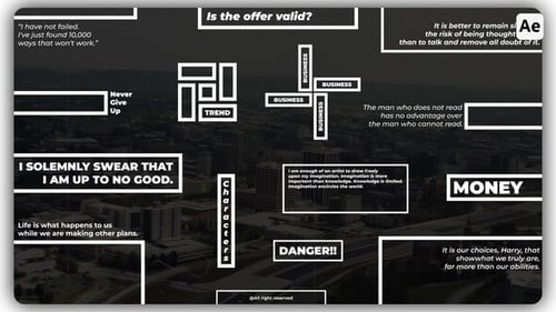 Minimalist Text Titles with Dynamic Geometric Animations