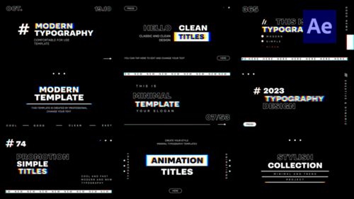 Dynamic Glitch Text Animation Pack