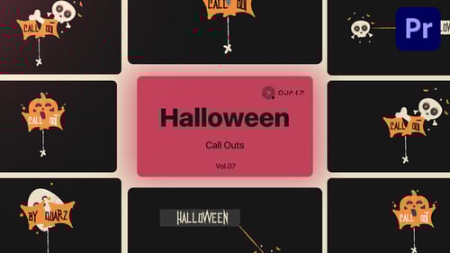 Halloween Call Outs for Premiere Pro Vol. 07