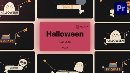 Halloween Call Outs for Premiere Pro Vol. 12