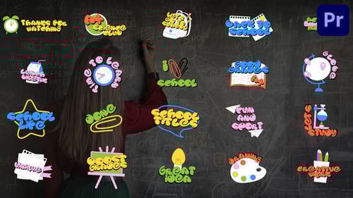 Back To School Titles | Premiere Pro MOGRT