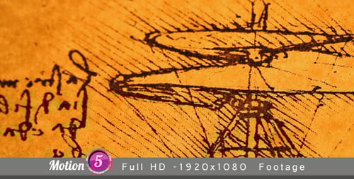 Leonardo's Da Vinci Engineering Drawing