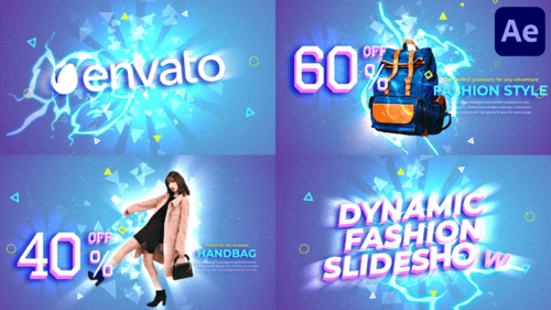 Dynamic Fashion Showcase: Modern Product Promotion Slideshow with Energetic Sales Offers