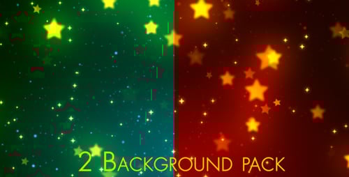 Animated Shimmering Glowing Stars Particle Background Loop