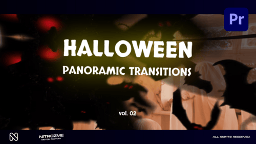 Transiciones panorámicas de Halloween, vol. 02 para Premiere Pro
