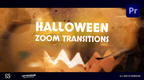 Halloween Zoom Transitions Vol. 04 for Premiere Pro