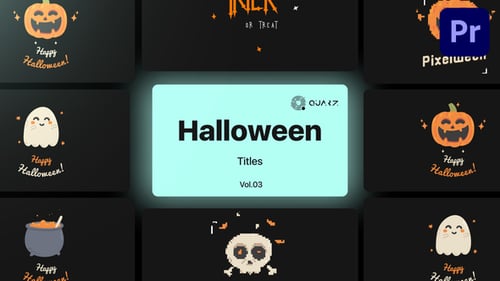 Halloween Titles for Premiere Pro Vol. 03