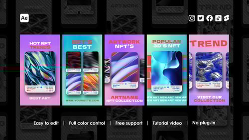 Vibrant Digital Art Instagram Stories Showcase