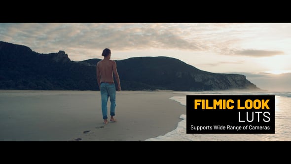 Filmic Look Color LUTs, LUTs ft. text & film - Envato