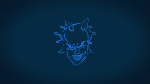 Retro Distorted Logo Reveal with Horror Grain Effect