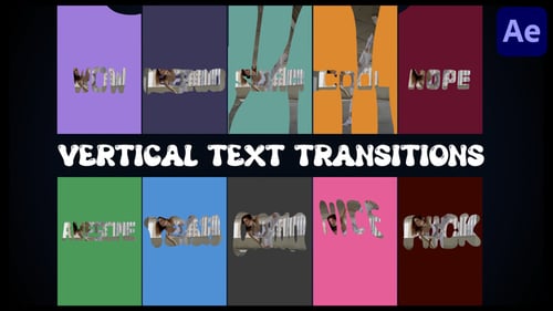 Animated Vertical Text Transitions for Modern Videos