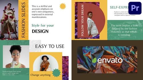 Geometric Fashion Slides for Premiere Pro