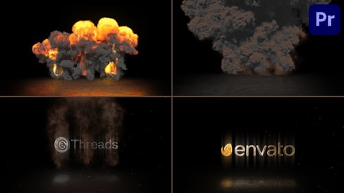 Presentación del logotipo de Fast Explosions para Premiere Pro